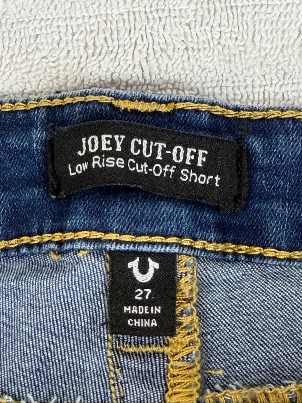 true religion joey cut off shorts w27 woman’s